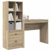 vidaXL Bureau avec tiroir 2 pcs Ch&ecirc;ne Sonoma