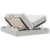 vidaXL Lit avec rangement et matelas Gris clair 180 x 200 cm Velours