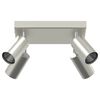 vidaXL Spot de plafond Nickel 26 x 26 x 16,5 cm M&eacute;tal