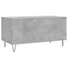 vidaXL Table basse Gris b&eacute;ton 90x44,5x45 cm Bois d'ing&eacute;nierie