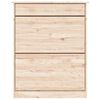 vidaXL Armoire &agrave; chaussures ALTA 77x35x96 cm bois massif de pin