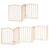vidaXL Barri&egrave;re pour chien porte pliable 15 panneaux bois de peuplier