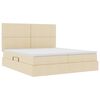 vidaXL Lit de Rangement Cr&egrave;me 180 x 200 cm Cuir synth&eacute;tique