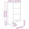 vidaXL Armoire de rangement Ch&ecirc;ne fum&eacute; 40 x 48 x 105 cm