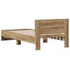 vidaXL Cadre de lit Ch&ecirc;ne artisanal 90 x 200 cm Bois d'ing&eacute;nierie