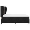 vidaXL Lit &agrave; ressorts avec matelas Noir 200 x 180 cm Polyester