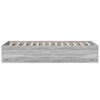 vidaXL Cadre de lit sans matelas sonoma gris 75x190 cm