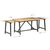 vidaXL Table &agrave; manger extensible 280x80x75 cm Bois de manguier massif