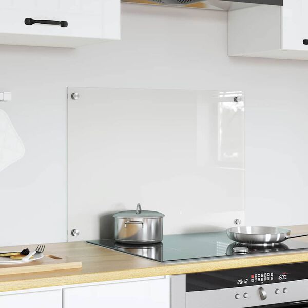 vidaXL Protection de cuisine Transparent 70 x 50 cm verre tremp&eacute;