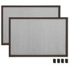 vidaXL Moustiquaire extensible pour fen&ecirc;tres Marron (75-143)x50 cm