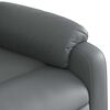 vidaXL Fauteuil inclinable de massage &eacute;lectrique gris similicuir