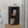 vidaXL &Eacute;tag&egrave;re lat&eacute;rale Noir 33 x 32 x 70,5 cm Bois d'ing&eacute;nierie