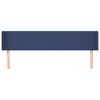 vidaXL T&ecirc;te de lit avec oreilles Bleu 163x16x78/88 cm Tissu