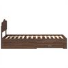 vidaXL Cadre de lit Ch&ecirc;ne brun 100 x 200 cm Bois d'ing&eacute;nierie
