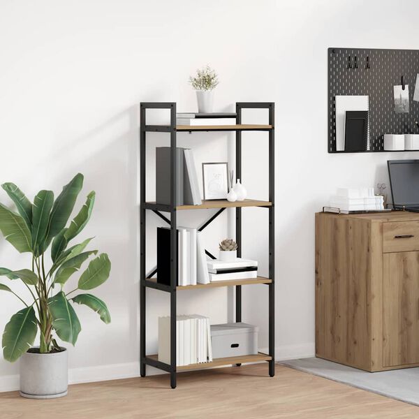 vidaXL Étagère Chêne artisanal 56 x 34 x 133,5 cm Bois d'ingénierie