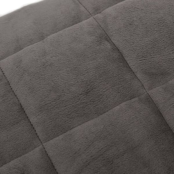 vidaXL Couverture lest&eacute;e Gris 200x230 cm 13 kg Tissu