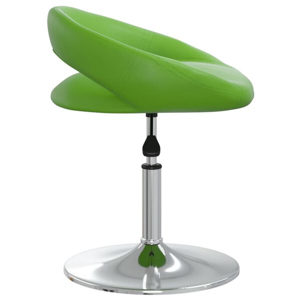 vidaXL Chaises pivotantes &agrave; manger lot de 4 vert similicuir
