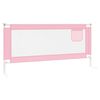 vidaXL Barri&egrave;re de s&eacute;curit&eacute; de lit d'enfant Rose 200x25 cm Tissu
