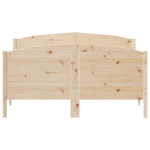 vidaXL Cadre de lit sans matelas 120x200 cm bois de pin massif