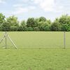 vidaXL Cl&ocirc;ture en treillis m&eacute;tallique Argent&eacute; 25 x 0,6 m
