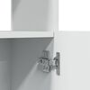 vidaXL Buffet haut blanc 92x33x100 cm bois d'ing&eacute;nierie