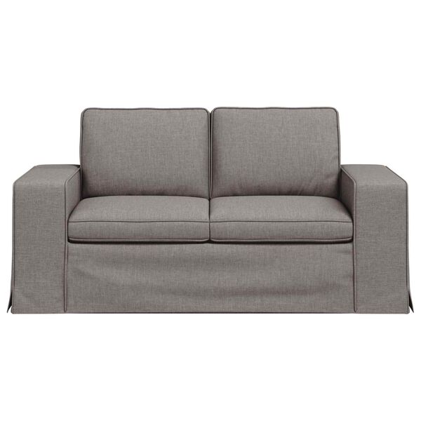 vidaXL Canap&eacute; 120cm Taupe M&eacute;tал