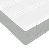 vidaXL Cadre de lit avec matelas Gris clair 160 x 200 cm tissu