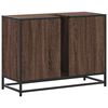 vidaXL Armoire lavabo de salle de bain ch&ecirc;ne marron bois d'ing&eacute;nierie