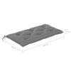 vidaXL Balancelle 2 places feuilles de palmier et coussin 202cm Bambou
