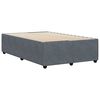 vidaXL Cadre de lit sans matelas gris fonc&eacute; 120x190 cm velours