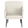 vidaXL Fauteuil Cr&egrave;me 63x76x80 cm Velours