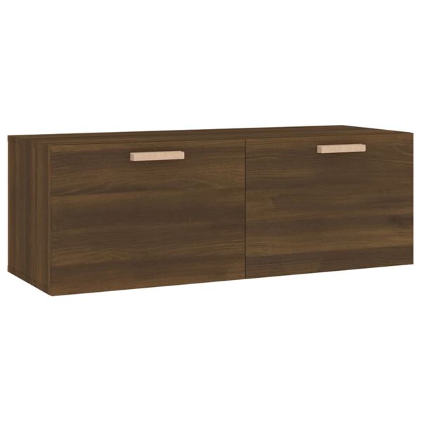 vidaXL Armoire murale Ch&ecirc;ne marron 100x36,5x35 cm Bois d'ing&eacute;nierie