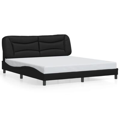 vidaXL Cadre de lit sans matelas noir 180x200 cm similicuir