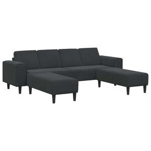 vidaXL Canap&eacute; de salon 3 pc Noir