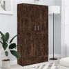 vidaXL Biblioth&egrave;que Ch&ecirc;ne fum&eacute; 82,5x30,5x150 cm Bois d'ing&eacute;nierie