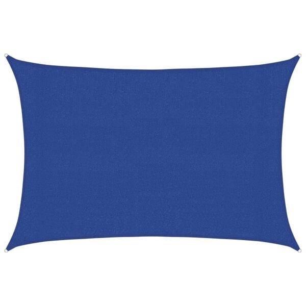 vidaXL Voile d'ombrage 160 g/m&sup2; rectangulaire bleu 3x5 m PEHD
