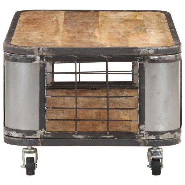 vidaXL Table basse 100x50x35 cm Bois de manguier massif