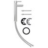 vidaXL Mitigeur de salle de bain Nickel 12x30 cm