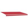 vidaXL Auvent R&eacute;tractable Rouge 500 &times; 300 cm Tissu, M&eacute;tal
