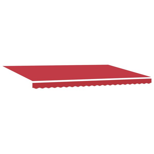 vidaXL Auvent R&eacute;tractable Rouge 500 &times; 300 cm Tissu, M&eacute;tal