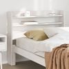 vidaXL T&ecirc;te de lit avec &eacute;tag&egrave;res blanc 100 cm bois massif de pin