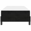 vidaXL Lit &agrave; ressorts avec matelas Noir 90 x 220 cm tissu