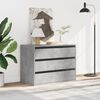 vidaXL Commode d'angle gris b&eacute;ton 80x41x58 cm bois d'ing&eacute;nierie
