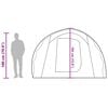 vidaXL Tente de camping tunnel 4 personnes bleu imperm&eacute;able