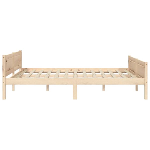 vidaXL Cadre de lit sans matelas bois massif de pin 140x200 cm