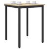 vidaXL Table de salle &agrave; manger / Table de repas M&Eacute;TAL