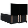 vidaXL Sommier &agrave; lattes de lit avec matelas Noir 140x200 cm Velours