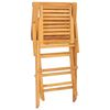 vidaXL Chaises de jardin pliantes lot de 8 56x63x90cm bois massif teck