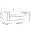 vidaXL Canap&eacute; &agrave; 2 places Gris clair 120 cm Tissu microfibre