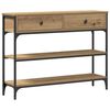 vidaXL Table console Ch&ecirc;ne artisanal 100 x 25 x 75 cm